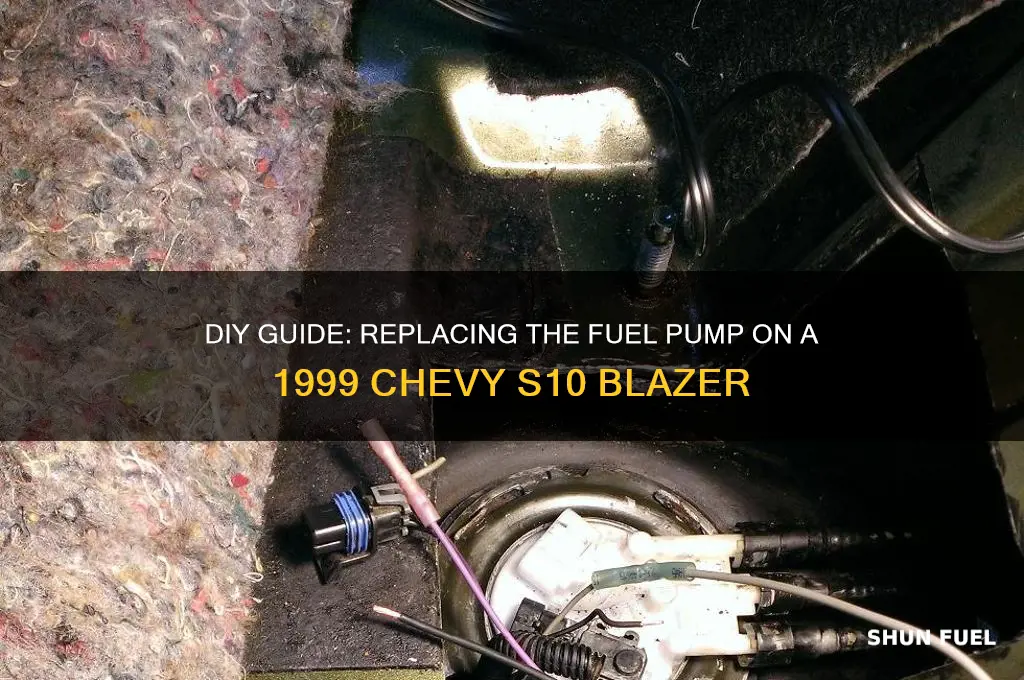 how to change fuel pump on 1999 chevy s10 blazer