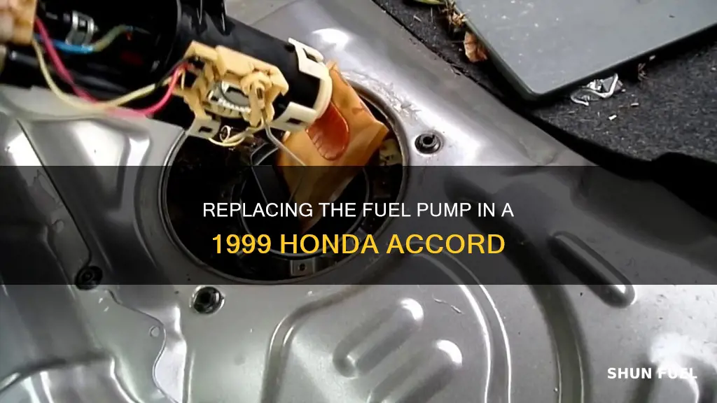 how to change fuel pump on 1999 honda accord