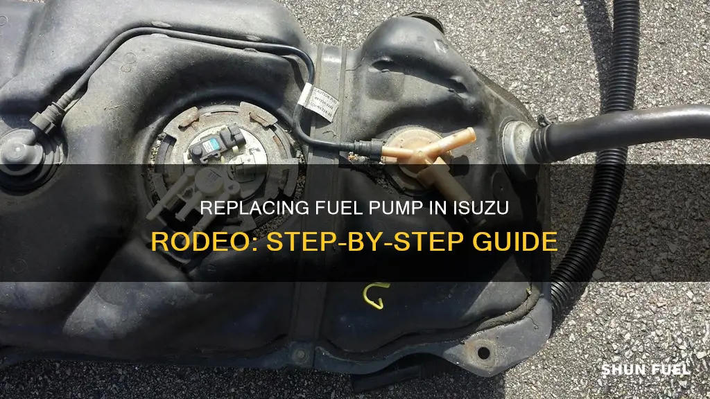 how to change fuel pump on 2000 isuzu rodeo