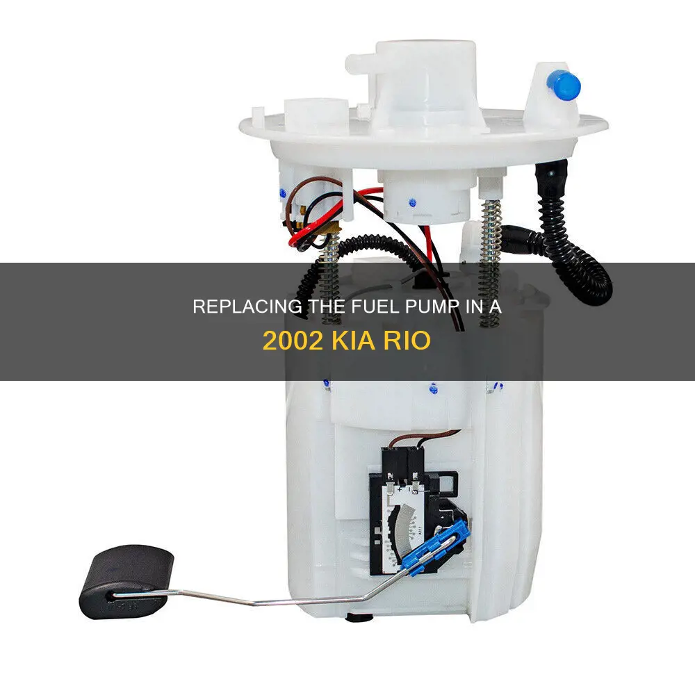 how to change fuel pump on 2002 kia rio