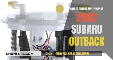 Replacing the Fuel Pump in Your 2002 Subaru Outback