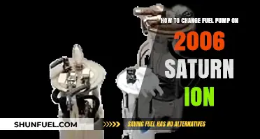 DIY Guide: Replacing the Fuel Pump on a 2006 Saturn Ion