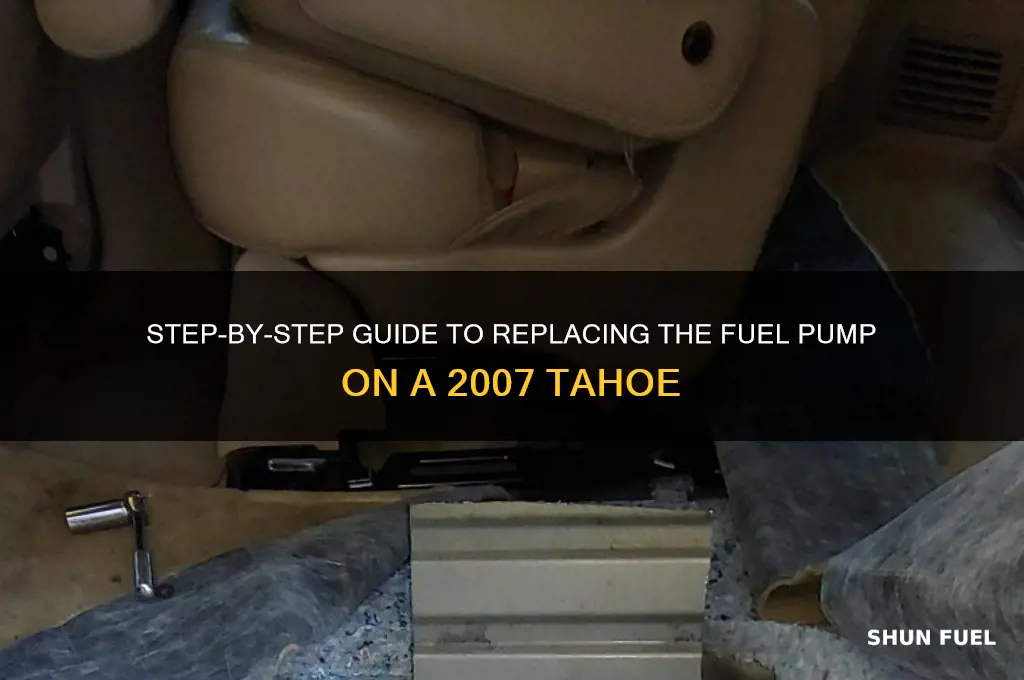 how to change fuel pump on 2007 tahoe