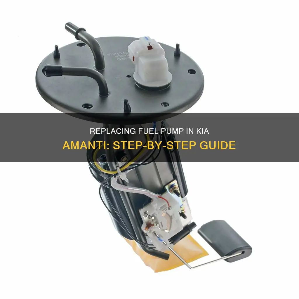 how to change fuel pump on 2008 kia amanti