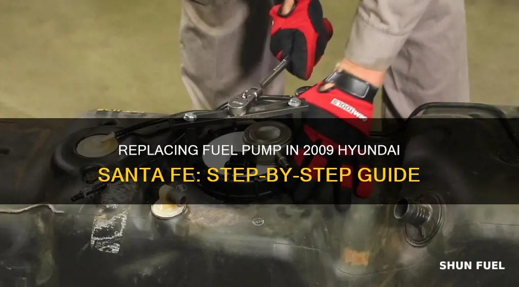 how to change fuel pump on 2009 hyundai santa fe