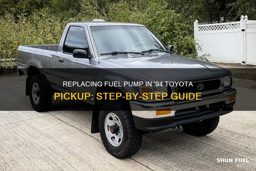 how to change fuel pump on 94 toyota pickup