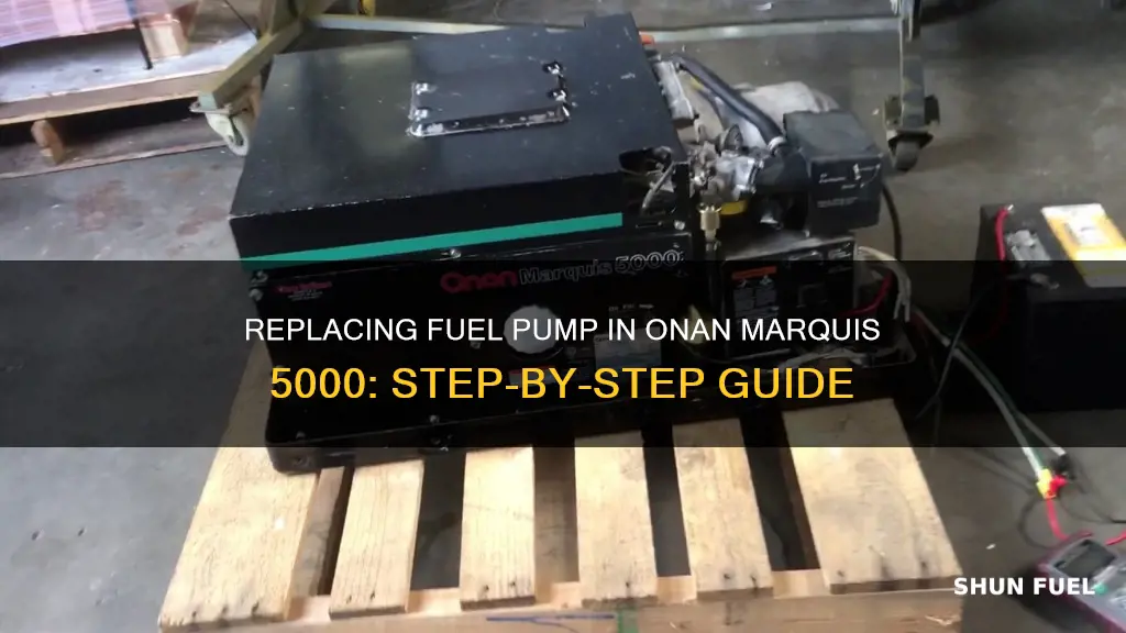 how to change fuel pump on 96 onan marquis 5000