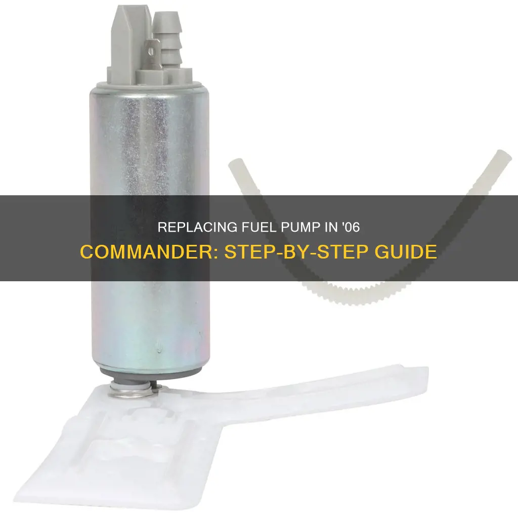 how to change fuel pump on a 06 commander