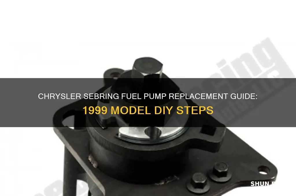 how to change fuel pump on a 1999 chrysler sebring