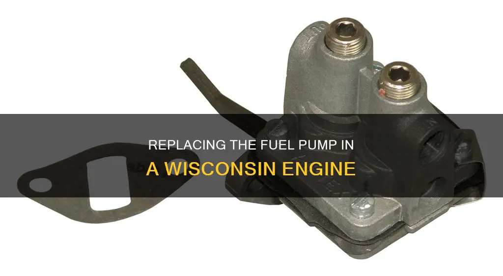 how to change fuel pump on a 65 horse wisconsin