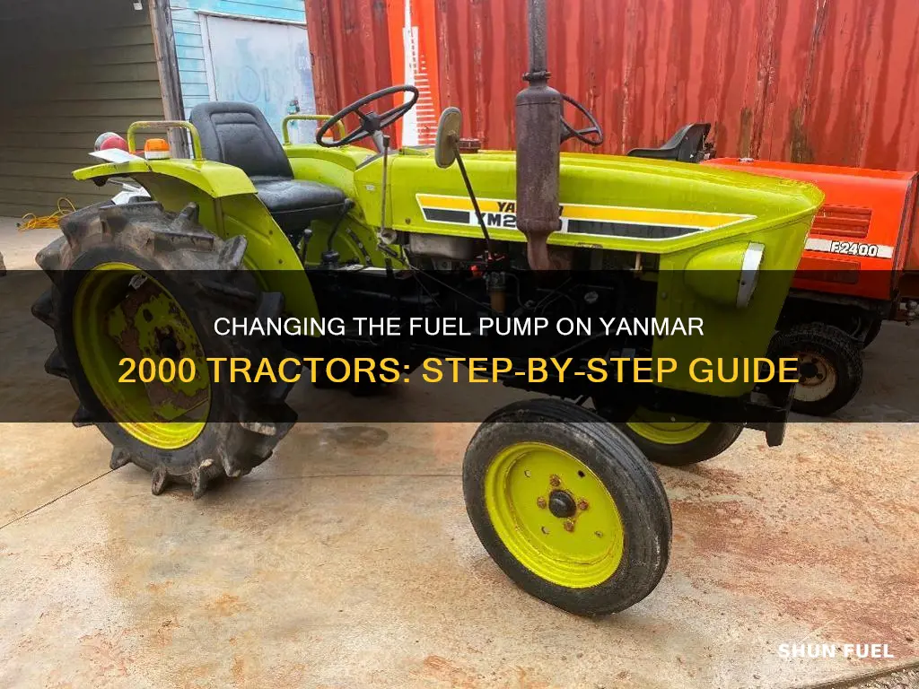 how to change fuel pump on a yanmar 2000 tractor