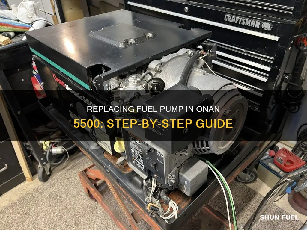 how to change fuel pump on onan 5500 generator