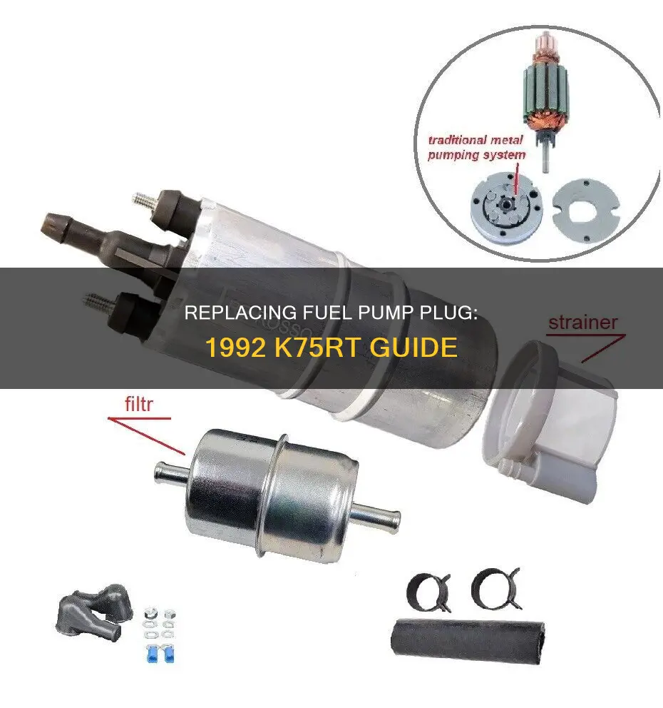 how to change fuel pump plug on 1992 k75rt