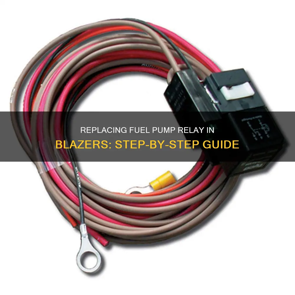 how to change fuel pump relay blazer