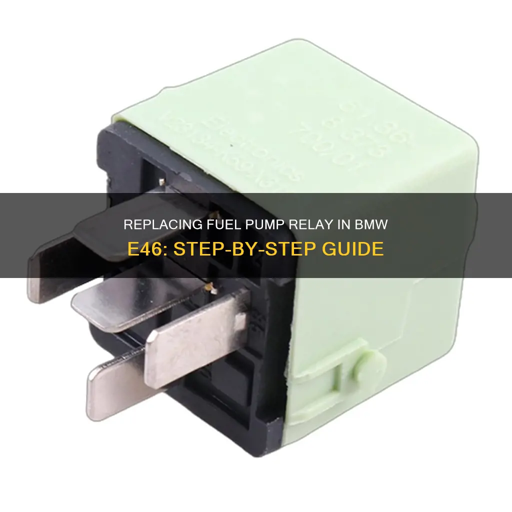 how to change fuel pump relay bmw e46