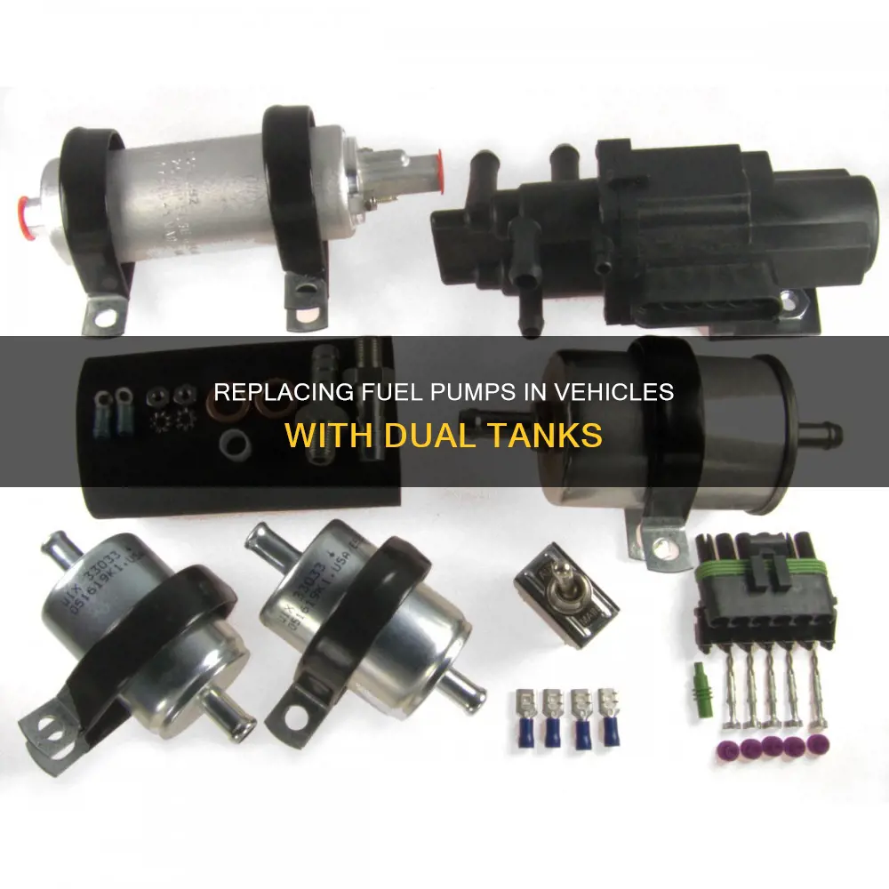 how to change fuel pump with dual tanks