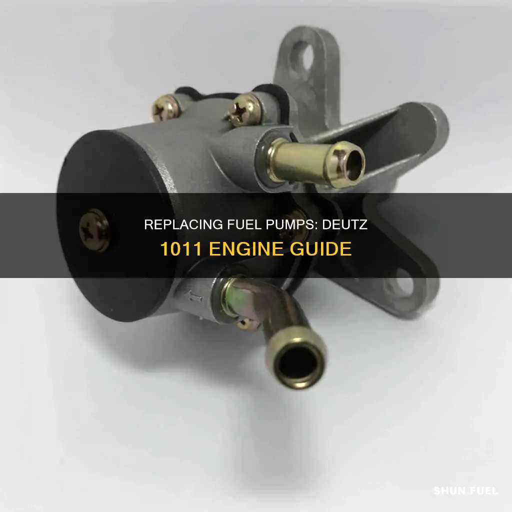 how to change fuel pumps on deutz 1011