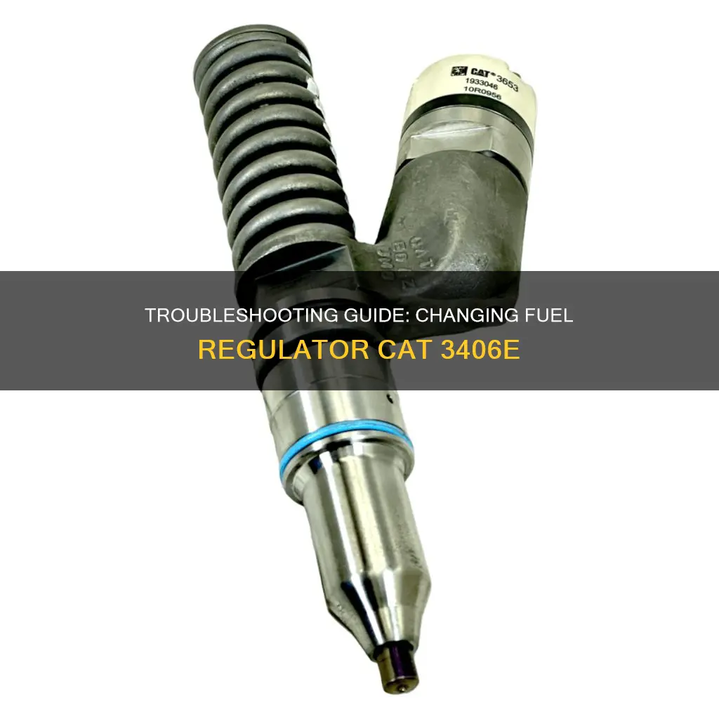 how to change fuel regulator cat 3406e