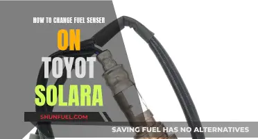 Replacing Fuel Sensor: DIY Guide for Toyota Solara