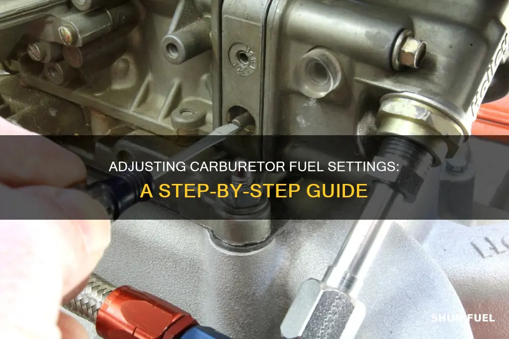 how to change fuel setting on a carburetor