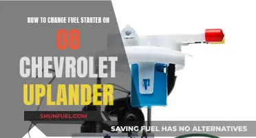 Replacing the Fuel Starter in Your 08 Chevrolet Uplander