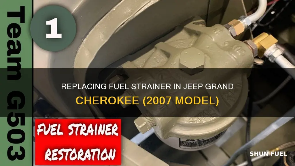 how to change fuel strainer 2007 jeep grand cherokee