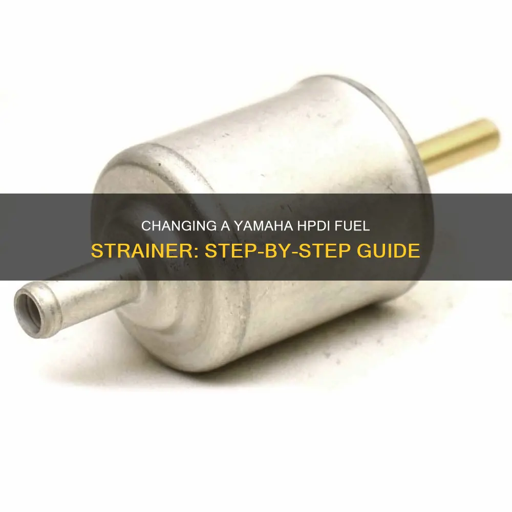 how to change fuel strainer on yamaha hpdi