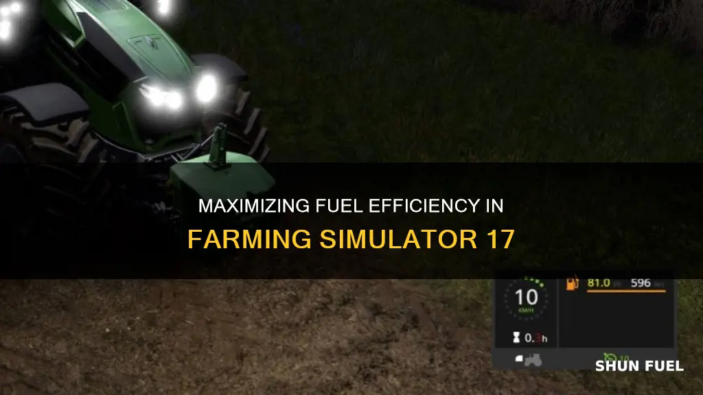 how to change fuel usage on fs17