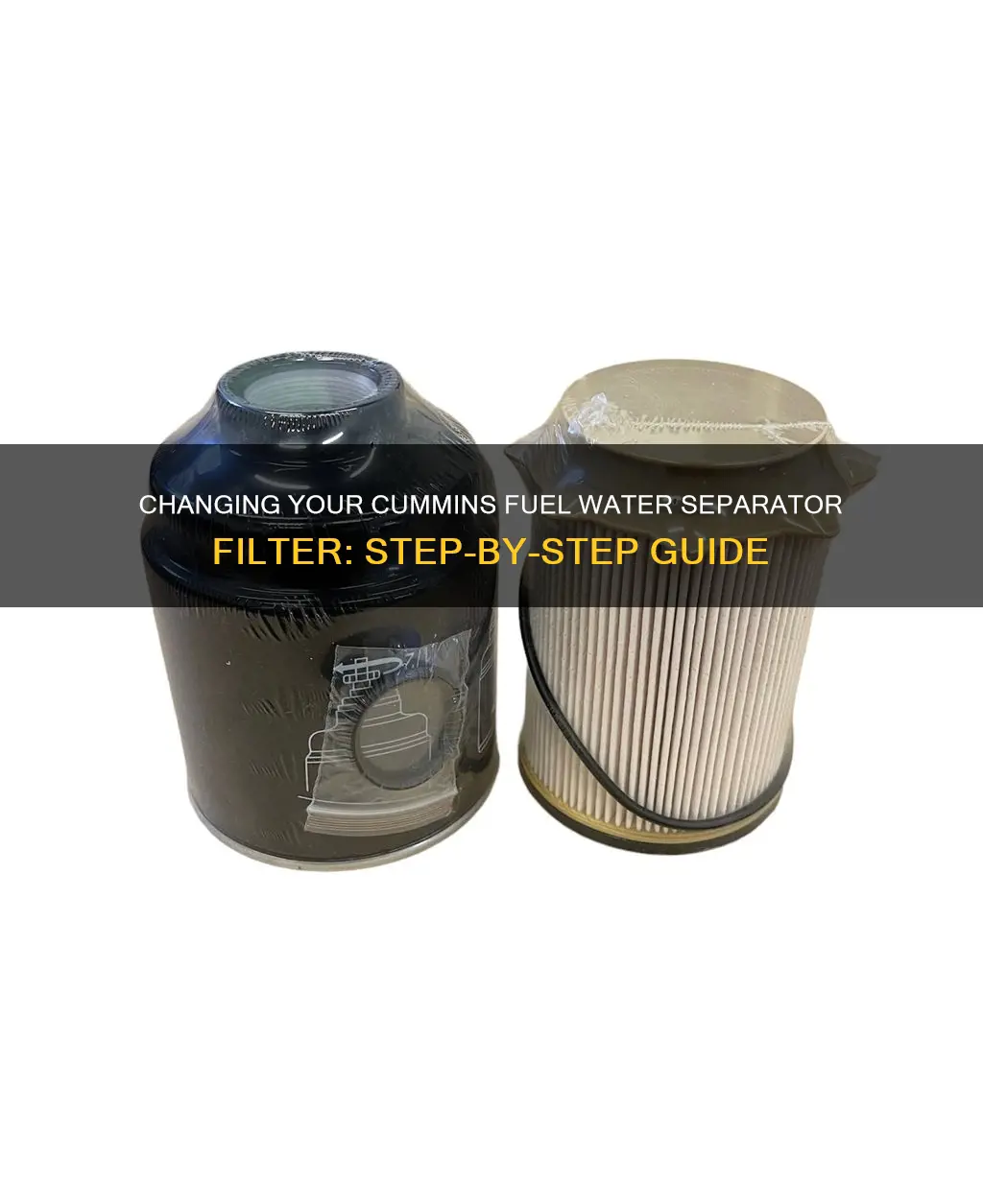 how to change fuel water separator filter cummins