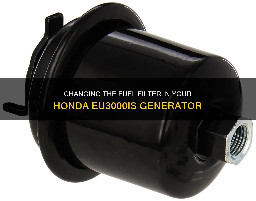 how to change honda eu3000is fuel filter