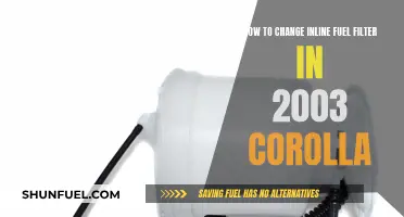 Replacing the 2003 Corolla's Inline Fuel Filter: Step-by-Step Guide