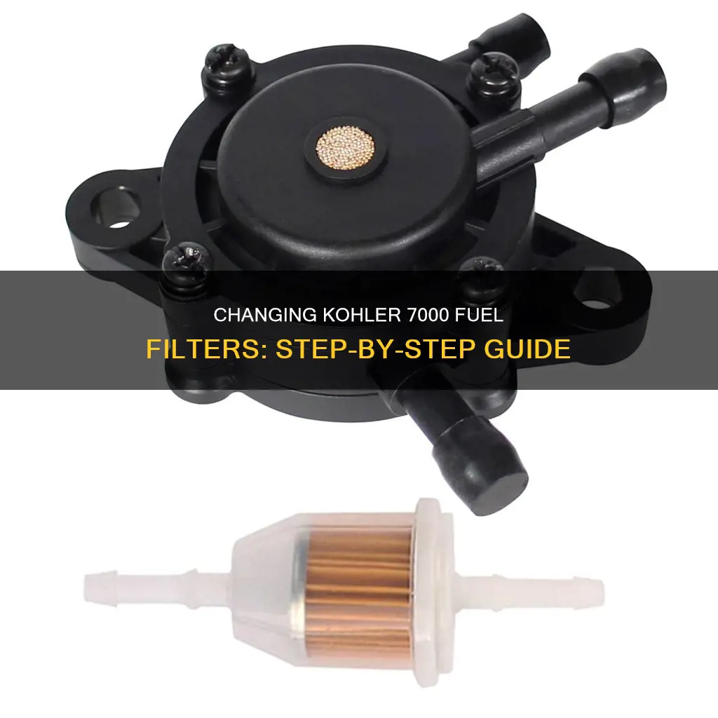 how to change kohler 7000 series fuel filter