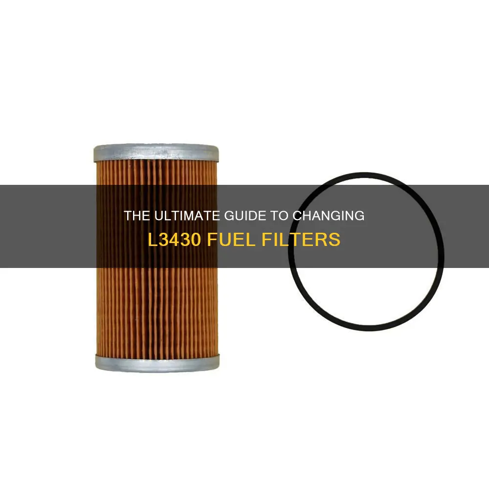 how to change l3430 fuel filter