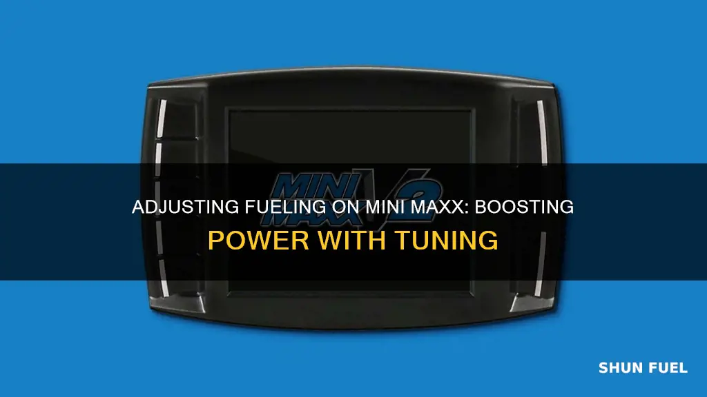 how to change low boost fueling on mini maxx