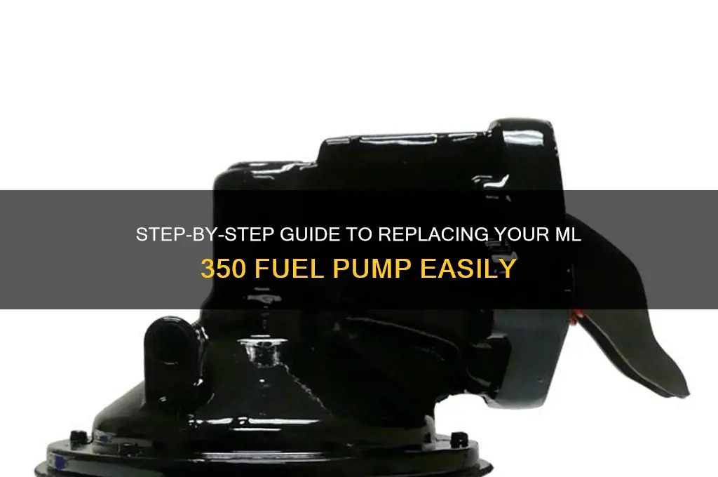 how to change ml 350 fuel pump