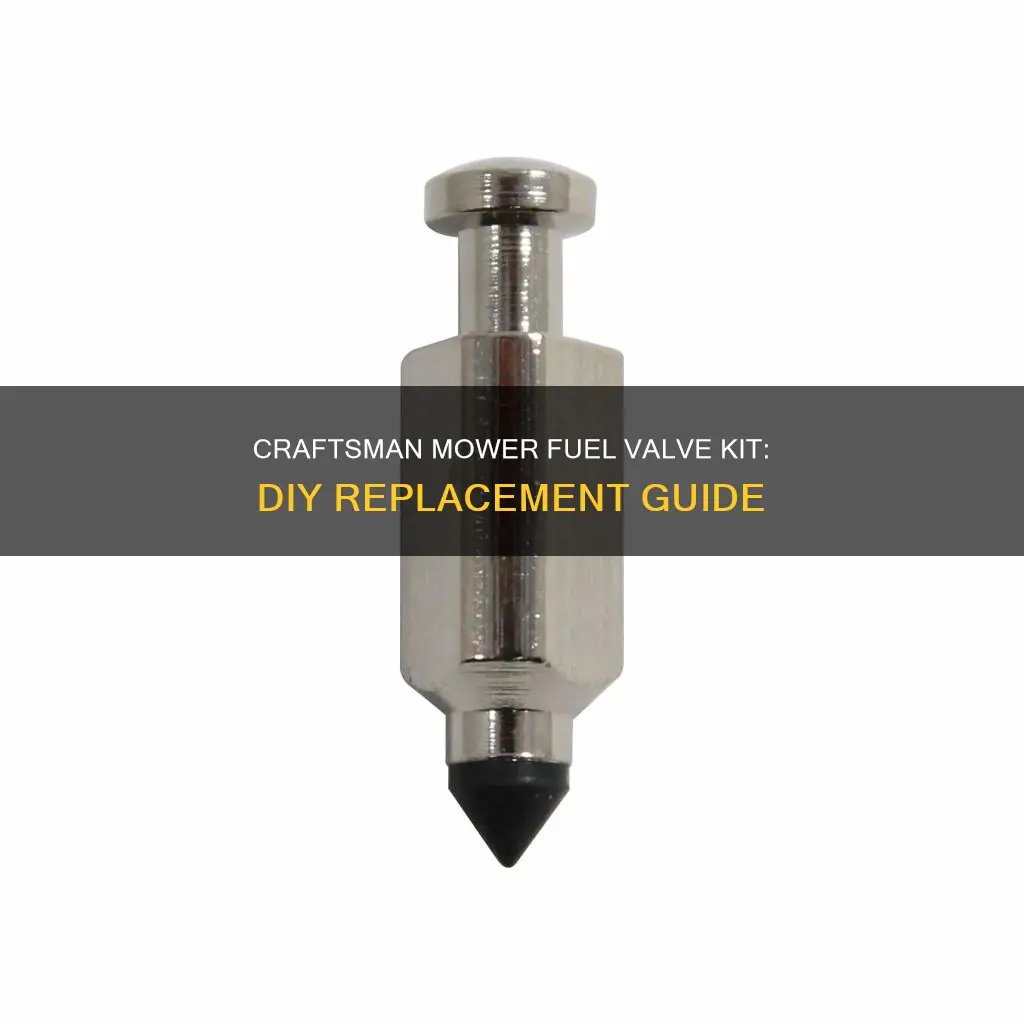 how to change mower craftsman valve fuel kit