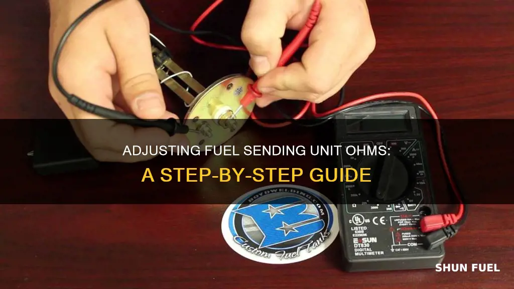 how to change ohms on fuel sending unit