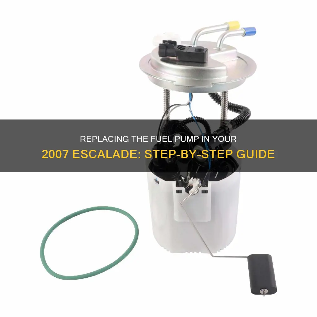 how to change out 07 escalade fuel pump