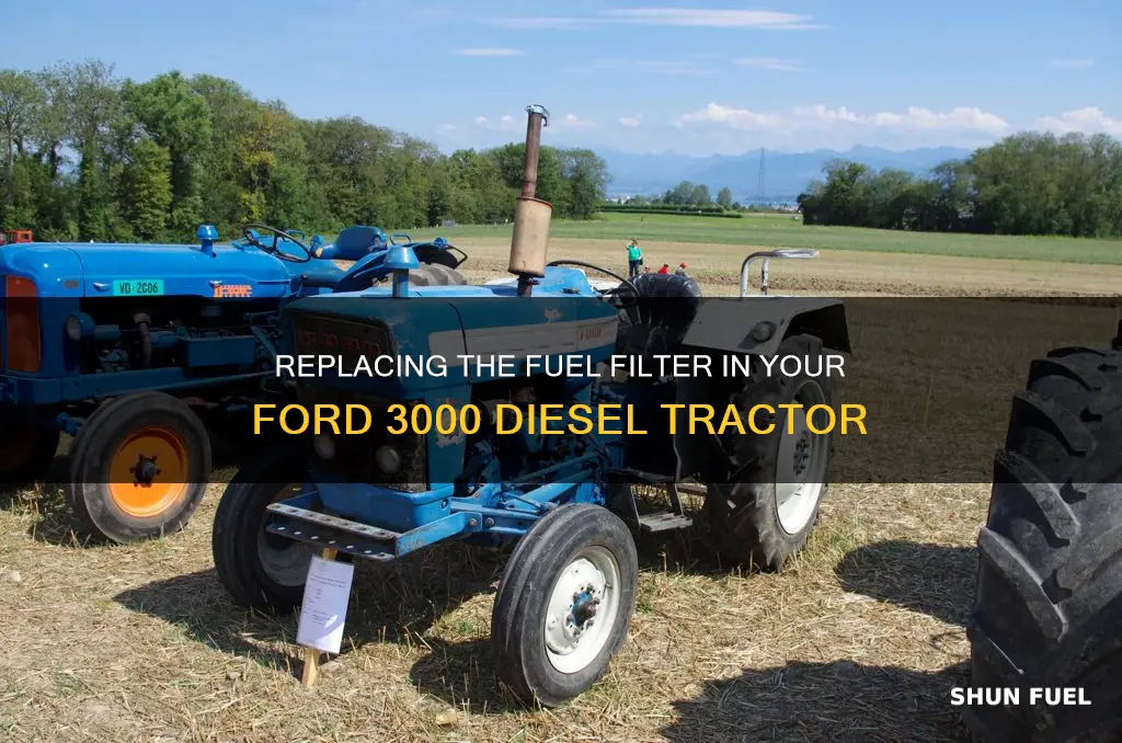 how to change out fuel filter on ford 3000 diesel