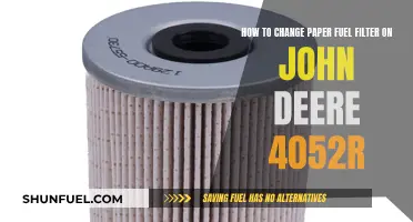 Changing Paper Fuel Filter: John Deere 4052R Guide