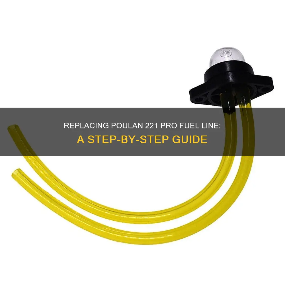 how to change poulan 221 pro fuel line diagram