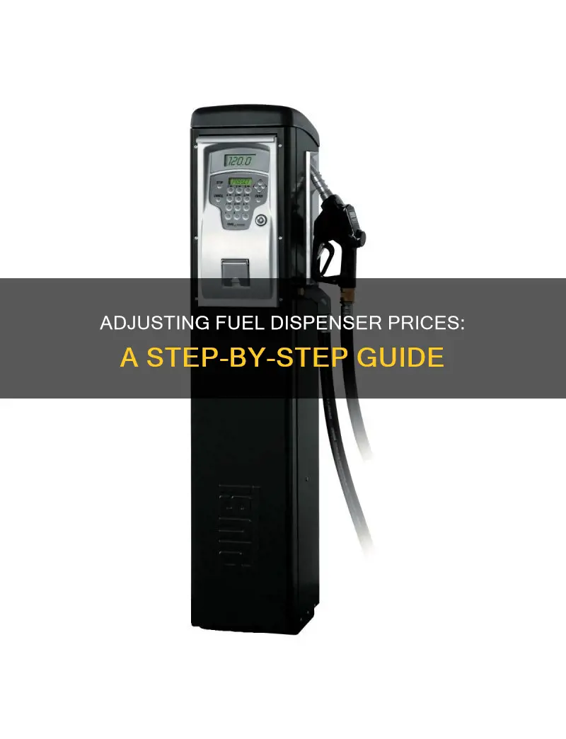 how to change price on fuel dispenser