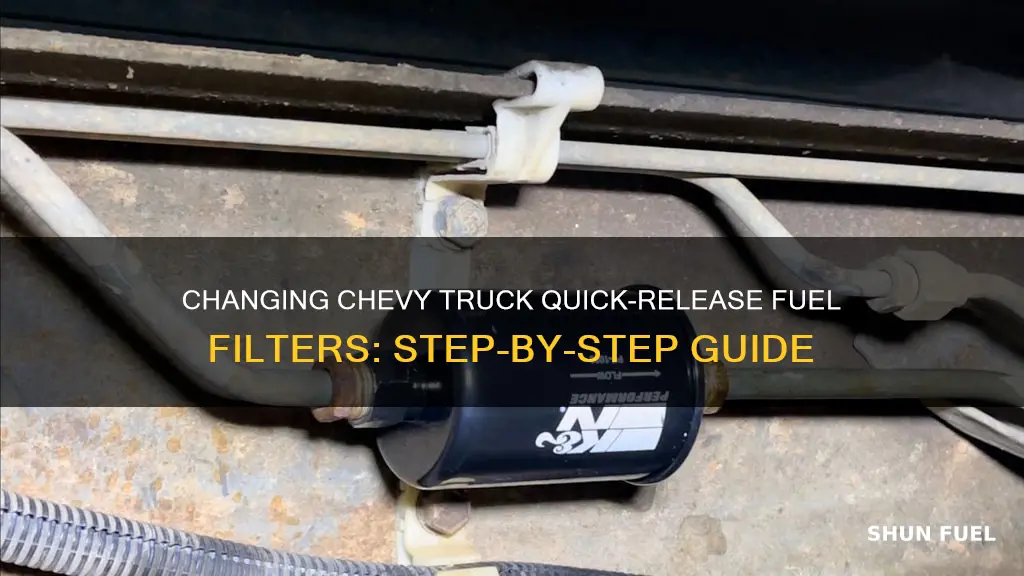 how to change quick release fuel filter on chevy truck