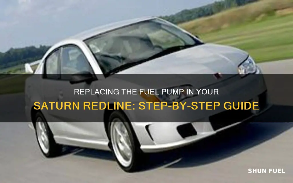 how to change saturn redline fuel pump