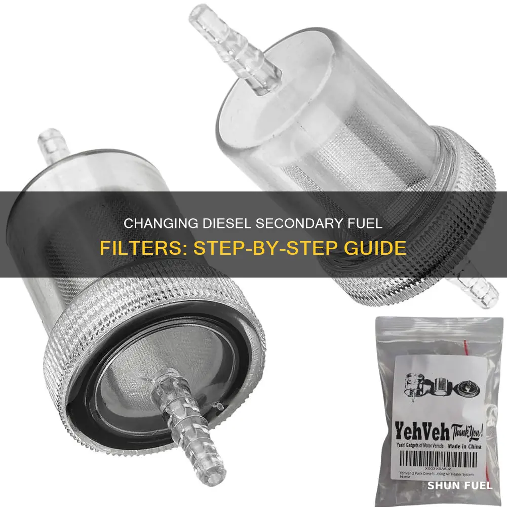 how to change secondary fuel filters on diesel