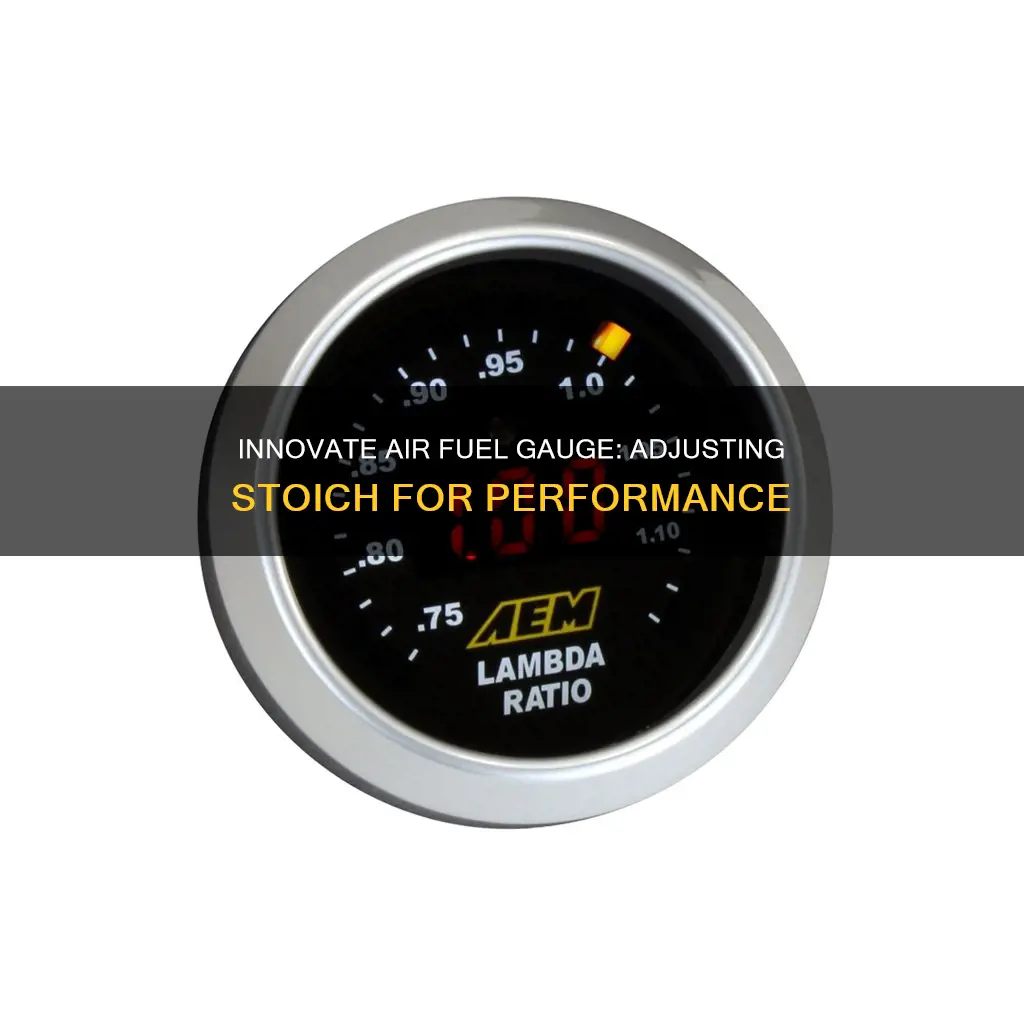 how to change stoich on innovate air fuel gauge