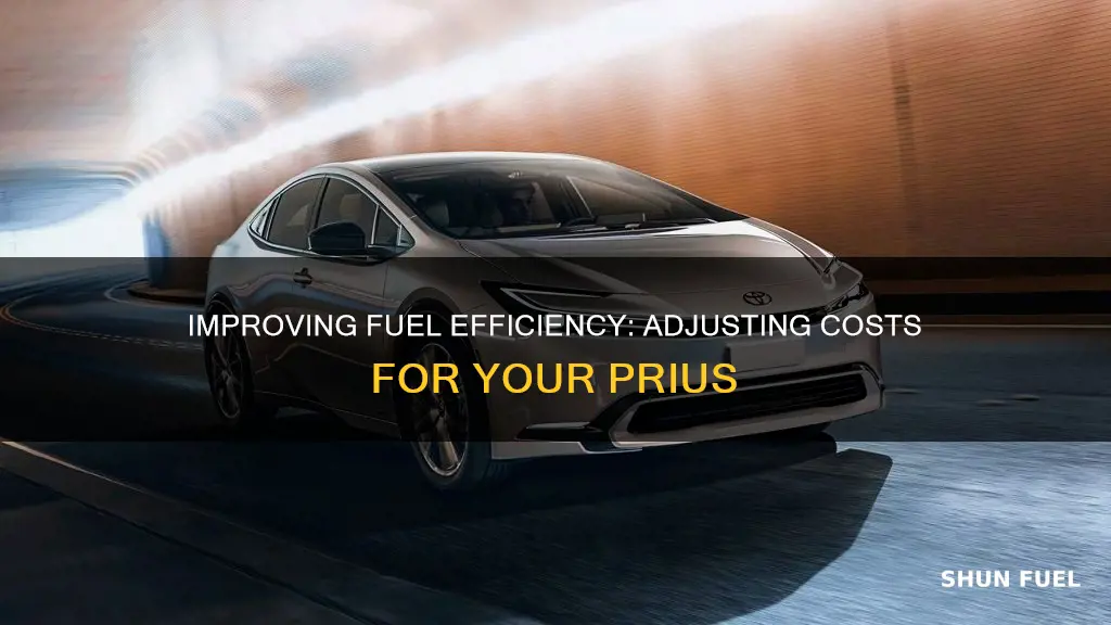 how to change the fuel cost on prius