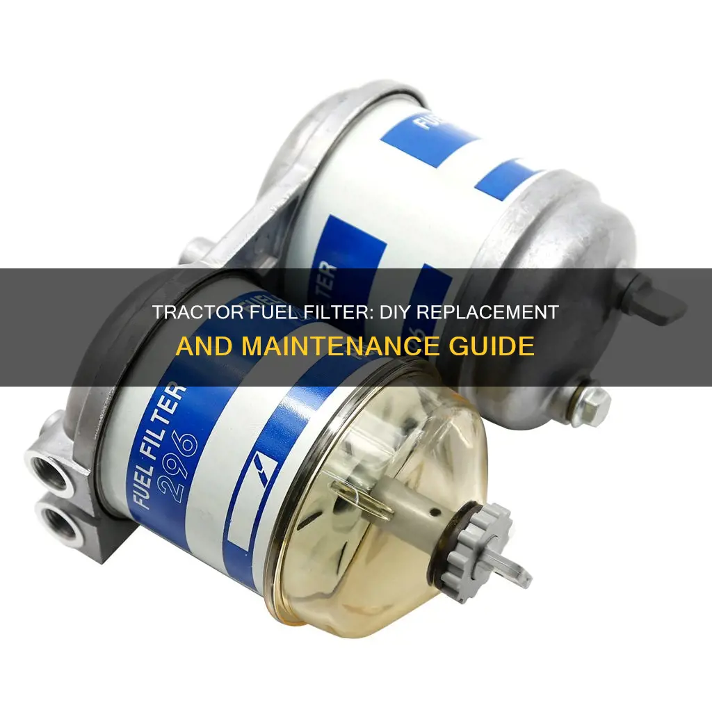 how to change the fuel filer on a diesel tractor