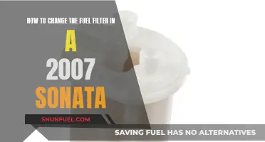 Fuel Filter Change Guide for 2007 Sonata Owners