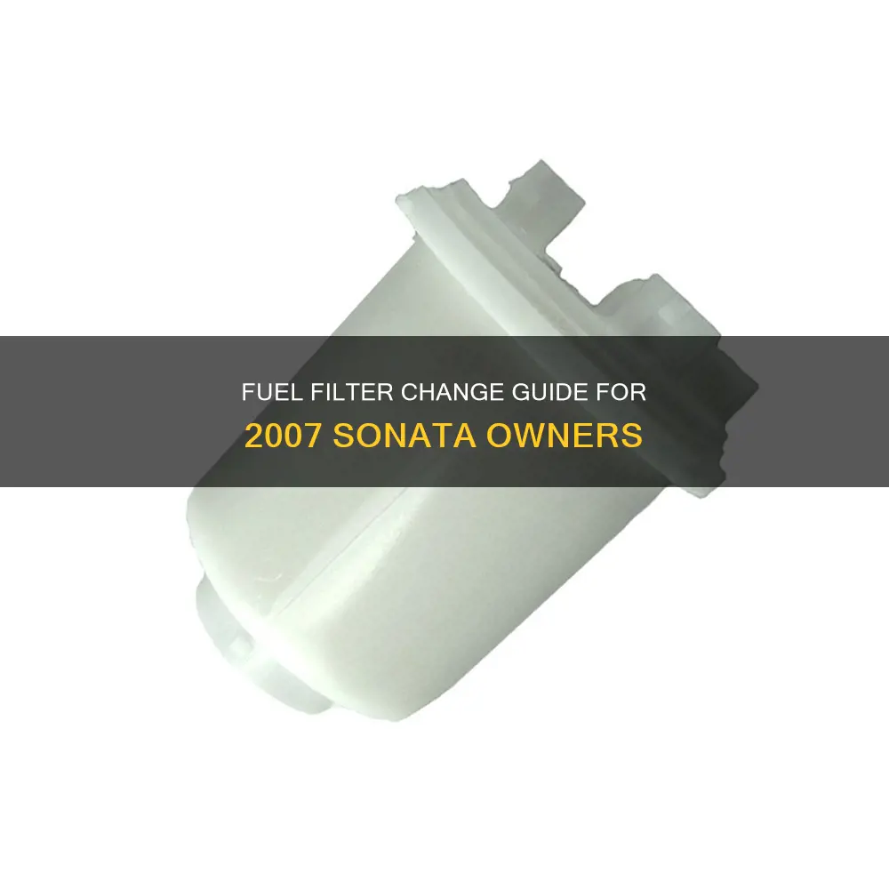 how to change the fuel filter in a 2007 sonata